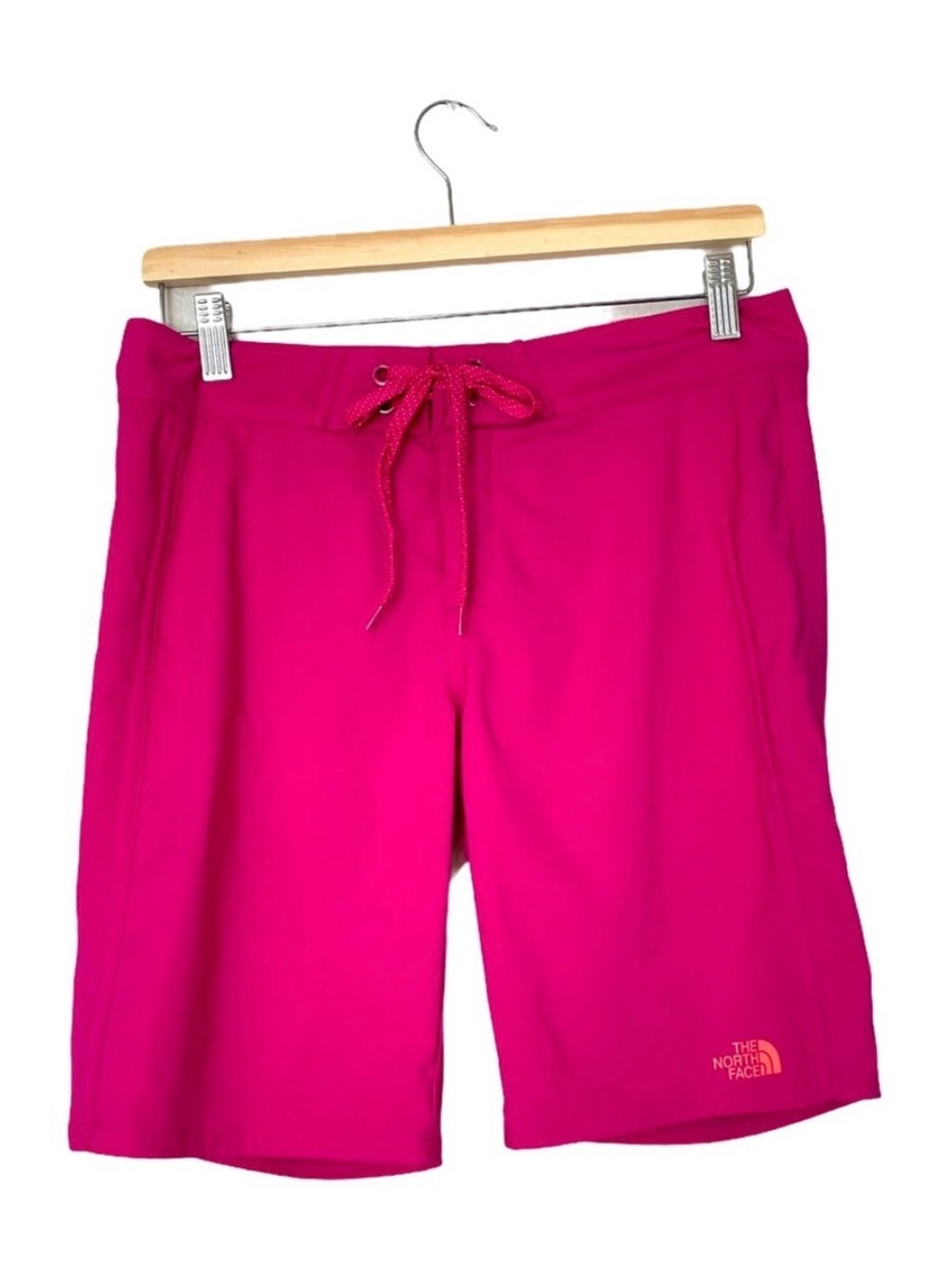 The North Face Pink Front Tie Back Pocket Board Shorts Size 6